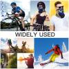 Sun Protection Blue Feather Owls Paintings Face Cover for Skiing Accessories, Half Ski Mask Easy to Carry, Soft Wristband for Daily Use view 4
