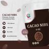Cacao Nibs 4 oz Raw Cacao Nibs Unsweetened Crunchy Chocolate Nibs for Smoothies, Baking & Snacks Premium Cacao by Yogis Gift view 4
