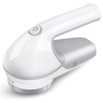 ASWRTYJO Electric Lint Remover Hair Ball Trimmer Sweater with Small Brush Inside(Gray+White)