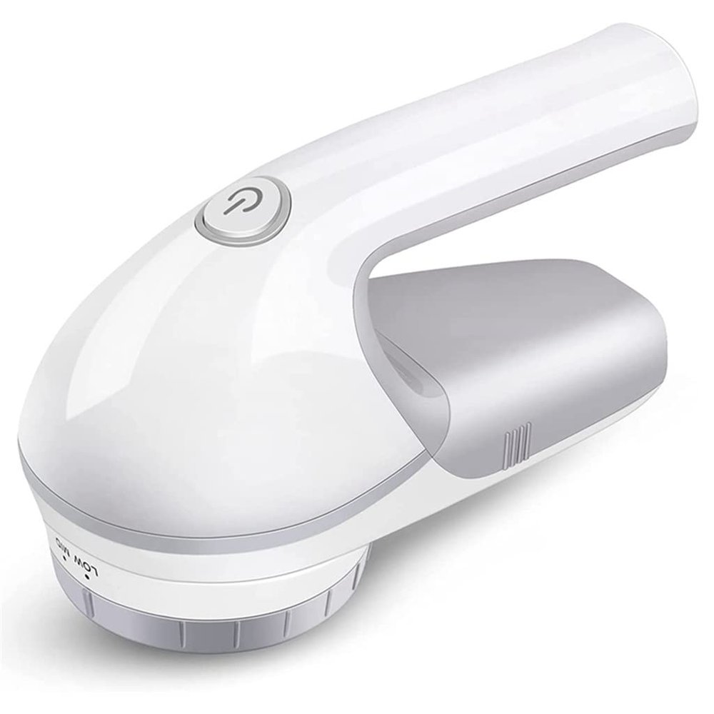ASWRTYJO Electric Lint Remover Hair Ball Trimmer Sweater with Small Brush Inside(Gray+White)