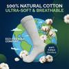 Edamon Diabetic Foot Extra-Wide Socks (Swollen Foot Type)Stretches up to 22 inches,100% cotton, thickened sole view 3