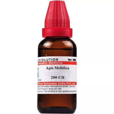 Willmar Schwabe Homeopathic India Apis Mellifica 200 CH (30ml) - by Wellnessmart