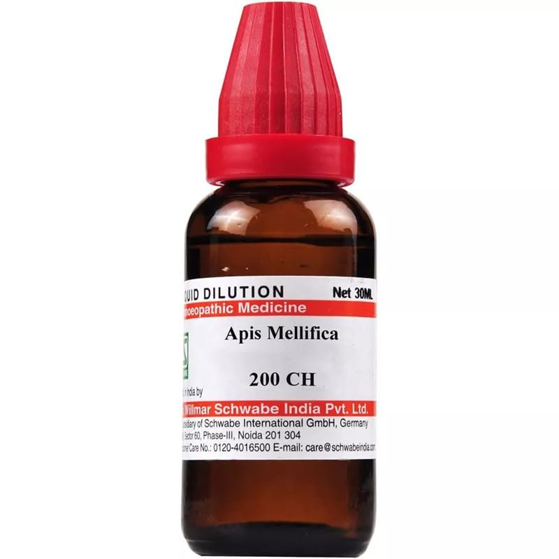 Willmar Schwabe Homeopathic India Apis Mellifica 200 CH (30ml) - by Wellnessmart