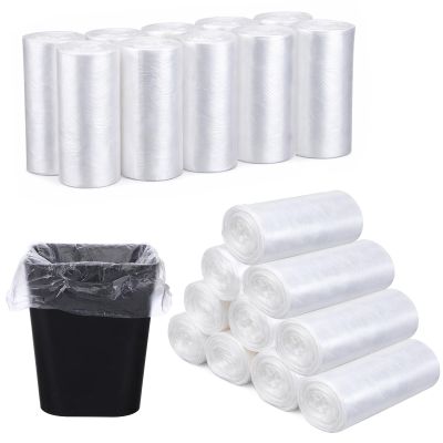 1000 Pcs / 10 Roll Sanitary Napkin Receptacle Liner Portable Trash Bags Sanitary Napkin Disposal Bags Bathroom Trash Bag Feminine Hygiene Disposal Bag Women Personal Supplies for Tampon (15.75 inches)