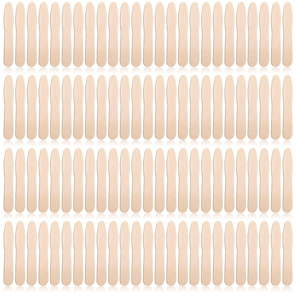 2000 Pcs Wooden Ice Cream Spoon Bulk Mini Disposable Tasting Spoons Set Wooden Small Sample Ice Cream Sticks for Dessert Sampling Crafts