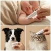100 Pcs Finger Cots Cotton Finger Covers Protection for Fingers Tips Disposable Cloth Fingers Sleeves Protective Cover for Dog Cat Ear Cleaning view 3