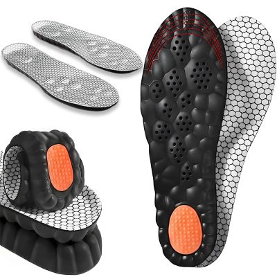2026 New Steppers Insoles for Men Women, 4D Cloud Memory Foam Shoe Insoles Super Soft Anti-Fatigue, Arch Support for Pain Relief, Work Boot Insoles for Shock Absorbing Inserts (M10-10.5/W11-11.5)