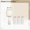 NineLife Basics Lint Roller with Long Handle, Adorable Cat Design for Pet Hair Removal On Clothes, 3 Replacement Rollers Included view 3
