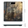 Deer Hunting Season Bathroom Scale for Body Weight Bathroom Digital Electronic Weighing Scale with Back Lit LED Display Sturdy Tempered Glass Weight Watchers Scales 400lb view 2