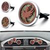 12pcs Ucubwfu Car Vent Clip, Car Vent Diffuser Holders, Perfume Essential Oil Diffuser Clips, Wood Pattern Metal Aromatherapy Holders view 3