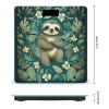 Adorable Sloth Bathroom Scale for Body Weight Bathroom Digital Electronic Weighing Scale with Back Lit LED Display Sturdy Tempered Glass Weight Watchers Scales 400lb view 2