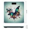 Artistic Butterfly Bathroom Scale for Body Weight Bathroom Digital Electronic Weighing Scale with Back Lit LED Display Sturdy Tempered Glass Weight Watchers Scales 400lb view 2