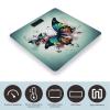 Artistic Butterfly Bathroom Scale for Body Weight Bathroom Digital Electronic Weighing Scale with Back Lit LED Display Sturdy Tempered Glass Weight Watchers Scales 400lb view 3