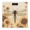 Dragonfly on Sunflower Bathroom Scale for Body Weight Bathroom Digital Electronic Weighing Scale with Back Lit LED Display Sturdy Tempered Glass Weight Watchers Scales 400lb view 1
