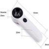 EHVYBDX Magnifier,Magnifying Glass Led Magnifier,40x Illuminated Magnifier Handheld with 2 Led Lights Reading Magnifying Glass Double Glass Lens for Seniors Read,Coins,Stamps,Map view 3