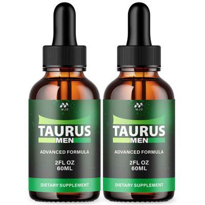 (2 Pack) Taurus Men Drops, Official TaurusMen Support Drops with All Natural Ingredients, Taurus Men Advanced Health & Wellness Support Formula with Premium Vitamins for Active Lifestyle (60 Servings)