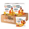 Pure Organic Twisted Fruit Bites, Kids Snacks, Fruit Snacks, Peach Mango (2 Boxes, 16 Pouches) view 1