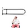 Handicap Bars for Bathroom U Shaped Flip-Up Waterproof view 1