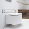 Handicap Bars for Bathroom U Shaped Flip-Up Waterproof view 2