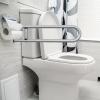 Handicap Bars for Bathroom U Shaped Flip-Up Waterproof view 3