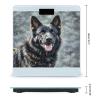 Black German Shepherd Dog Scale for Body Weight Highly Accurate Digital Bathroom Scale Sturdy Tempered Glass Weighing Scales with LCD Display Fashion Body Fat Smart Scales 400lb view 2