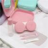 Adtrykfg Compact Travel Contact Lens Case Kit with Mirror - Perfect for On-the-Go Lens Care(NO.4) view 4