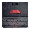 Red Umbrella in Rain Scale for Body Weight Highly Accurate Digital Bathroom Scale Sturdy Tempered Glass Weighing Scales with LCD Display Fashion Body Fat Smart Scales 400lb view 1