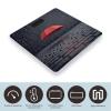 Red Umbrella in Rain Scale for Body Weight Highly Accurate Digital Bathroom Scale Sturdy Tempered Glass Weighing Scales with LCD Display Fashion Body Fat Smart Scales 400lb view 3