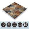 Abstract Granite Scale for Body Weight Highly Accurate Digital Bathroom Scale Sturdy Tempered Glass Weighing Scales with LCD Display Fashion Body Fat Smart Scales 400lb view 3