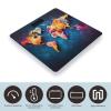 Abstract World Map Scale for Body Weight Highly Accurate Digital Bathroom Scale Sturdy Tempered Glass Weighing Scales with LCD Display Fashion Body Fat Smart Scales 400lb view 3