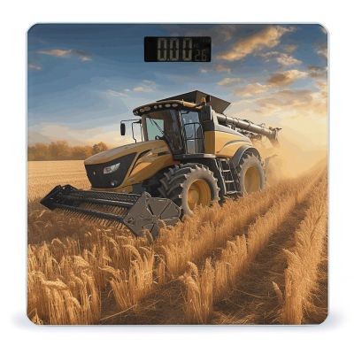 Farm Tractor Harvest Scale for Body Weight Highly Accurate Digital Bathroom Scale Sturdy Tempered Glass Weighing Scales with LCD Display Fashion Body Fat Smart Scales 400lb