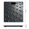 Abstract Diamond Plate Scale for Body Weight Highly Accurate Digital Bathroom Scale Sturdy Tempered Glass Weighing Scales with LCD Display Fashion Body Fat Smart Scales 400lb view 2
