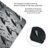 Abstract Diamond Plate Scale for Body Weight Highly Accurate Digital Bathroom Scale Sturdy Tempered Glass Weighing Scales with LCD Display Fashion Body Fat Smart Scales 400lb view 4