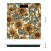 Romantic Sunflowers Scale for Body Weight Highly Accurate Digital Bathroom Scale Sturdy Tempered Glass Weighing Scales with LCD Display Fashion Body Fat Smart Scales 400lb view 2