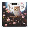 Cute Owl Tree Flowers and Squirrel Scale for Body Weight Highly Accurate Digital Bathroom Scale Sturdy Tempered Glass Weighing Scales with LCD Display Fashion Body Fat Smart Scales 400lb view 1