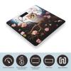 Cute Owl Tree Flowers and Squirrel Scale for Body Weight Highly Accurate Digital Bathroom Scale Sturdy Tempered Glass Weighing Scales with LCD Display Fashion Body Fat Smart Scales 400lb view 3