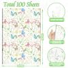 100 Sheets Spring Butterfly Tissue Paper for Gift Bags, Spring Butterfly Wrapping Tissue for Home Party Supplies, 14'' x 20'' (A) view 2