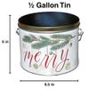 Audrey's Popcorn Tin 1/2 Gallon - Mix Up (Caramel & Cheese) - Large, air-popped popcorn coated in rich, golden caramel made with real butter and brown sugar mixed with Cheese Popcorn covered in a rich, savory blend of cheddar cheese. - World's Best G view 2