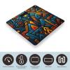 African Style Textile Pattern Scale for Body Weight Highly Accurate Digital Bathroom Scale Sturdy Tempered Glass Weighing Scales with LCD Display Fashion Body Fat Smart Scales 400lb view 3