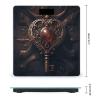 Heart Shaped Key Scale for Body Weight Highly Accurate Digital Bathroom Scale Sturdy Tempered Glass Weighing Scales with LCD Display Fashion Body Fat Smart Scales 400lb view 2