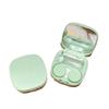 Adtrykfg Simple Macaroon Contact Lens Case - Portable Cosmetic Storage Box for Contact Lenses(Green) view 1