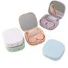 Adtrykfg Simple Macaroon Contact Lens Case - Portable Cosmetic Storage Box for Contact Lenses(Green) view 3