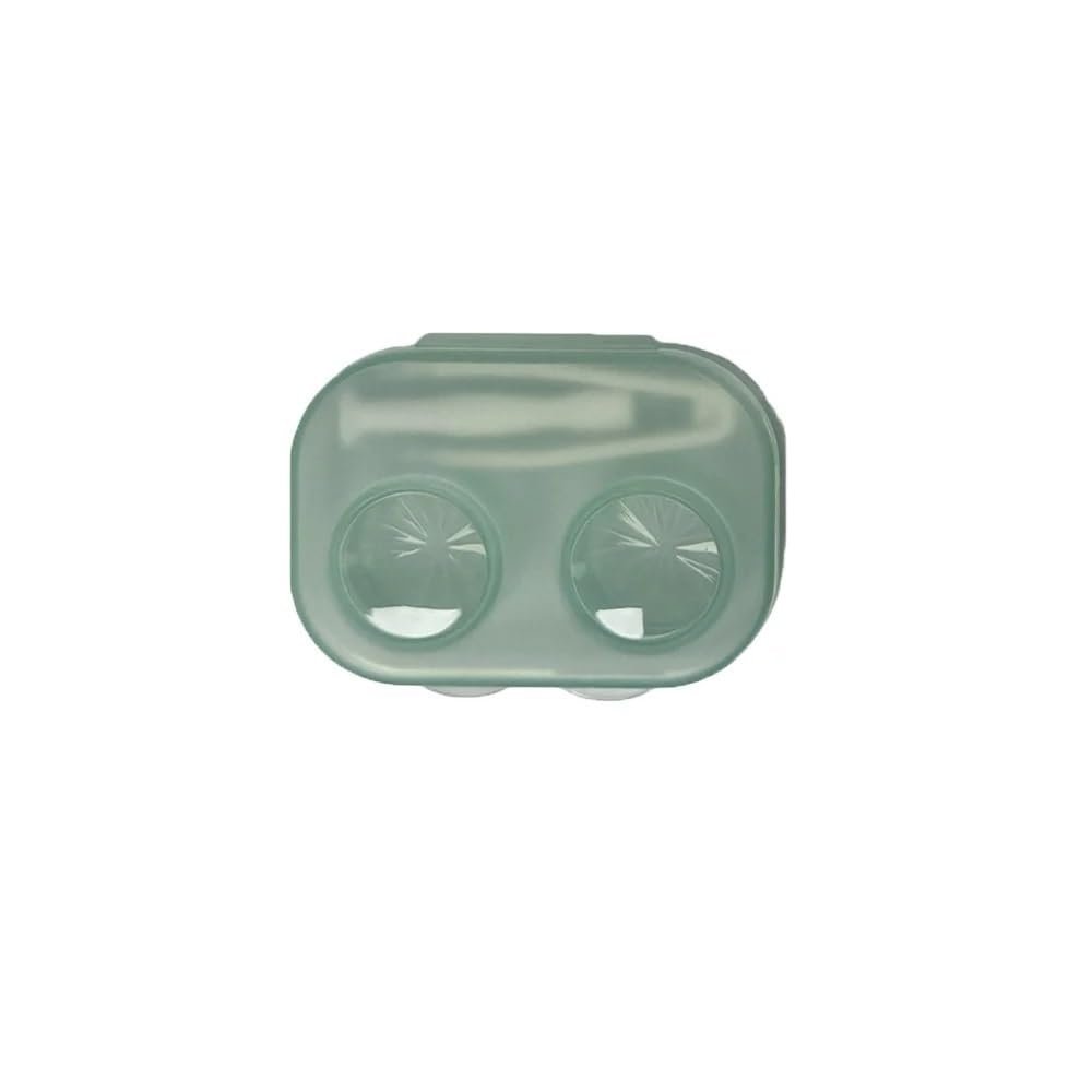 Adtrykfg Portable Contact Lens Case Storage Box - 1-5pcs Pupil Box with Tweezer Tool for Travel(1pcs Green)