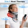 Cervical Neck Traction Device, Adjustable Neck Stretcher with Heating for Neck Pain Relief and Relaxation,Neck Brace for Home Office Outdoor Use view 2