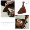 HYTROVE Mini Broom Cleaning Tool Natural Palm Small Hand Broom Compact Sweeping Brush for Home Dust Removal and Tea Tray Cleaning view 3