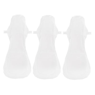 Milisten Washable Menstrual Cotton Pads 3pcs Set 420Mm Reusable Sanitary Napkins Comfortable Cotton Panty Liners for Women Postpartum Period Care