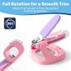 Baby Proof Me Baby Nail Clipper & File with LED Light, Fingernail Cutter with Catcher for Newborn, Infants & Toddlers- Magnifier for Ultra Visibility, Baby Essentials Nail Trimmer (Pink) view 4