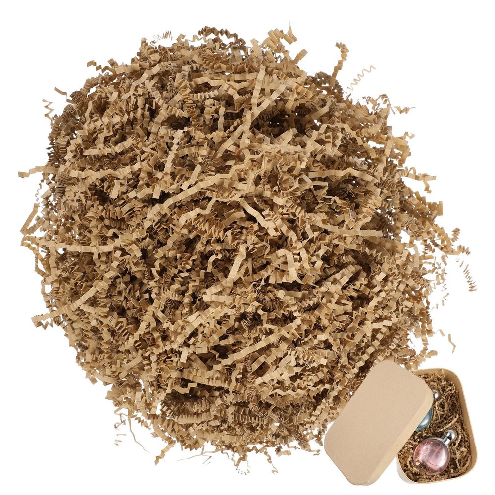 CONGARTENO Crinkle Cut Paper Shreds 1 Bag 500G Basket Filler Decorative Shredded Paper for Packaging Shipping Floral Arrangements and Care Packages