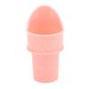 Reusable Mini Ice Cream Cones, Ice Cream Cone Holder Set of 4, Stand Upright for Scooping Cream Frozen Yogurt Sorbet, PP Material Dishwasher Safe, Fun Kitchen Tool for Kids and Fam view 4