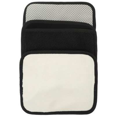 HOODANCOS 3Pcs Heating Waist Pad Set with Wear-Resistant Breathable Mesh and Fleece Lumbar Support, Multi-Function Back Heating Belt Accessory for Sports and Relief